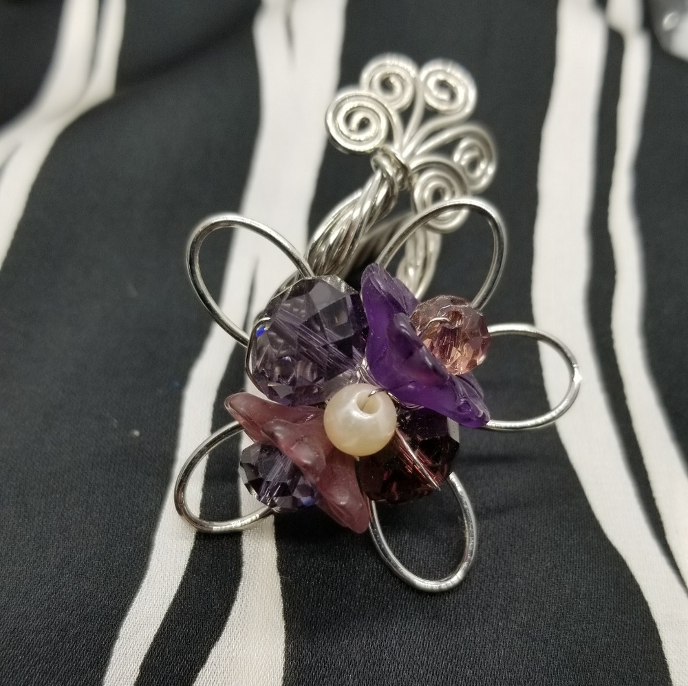 Vintage Handmade wire art ring